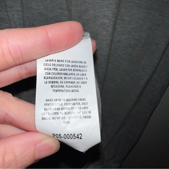 ANDREA Gray Lace-Up casual Dress pink emu grommets new net short sleeve - Picture 6 of 9